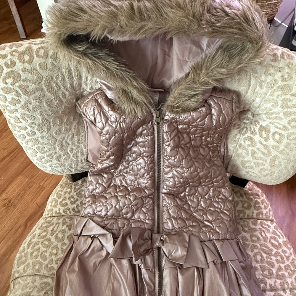 Faux Fur Hooded Quilted Vest